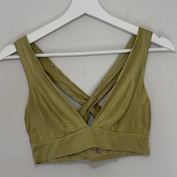 aerie Other - Aerie Chill Plunge Light Green Seamless Bralette Bra small